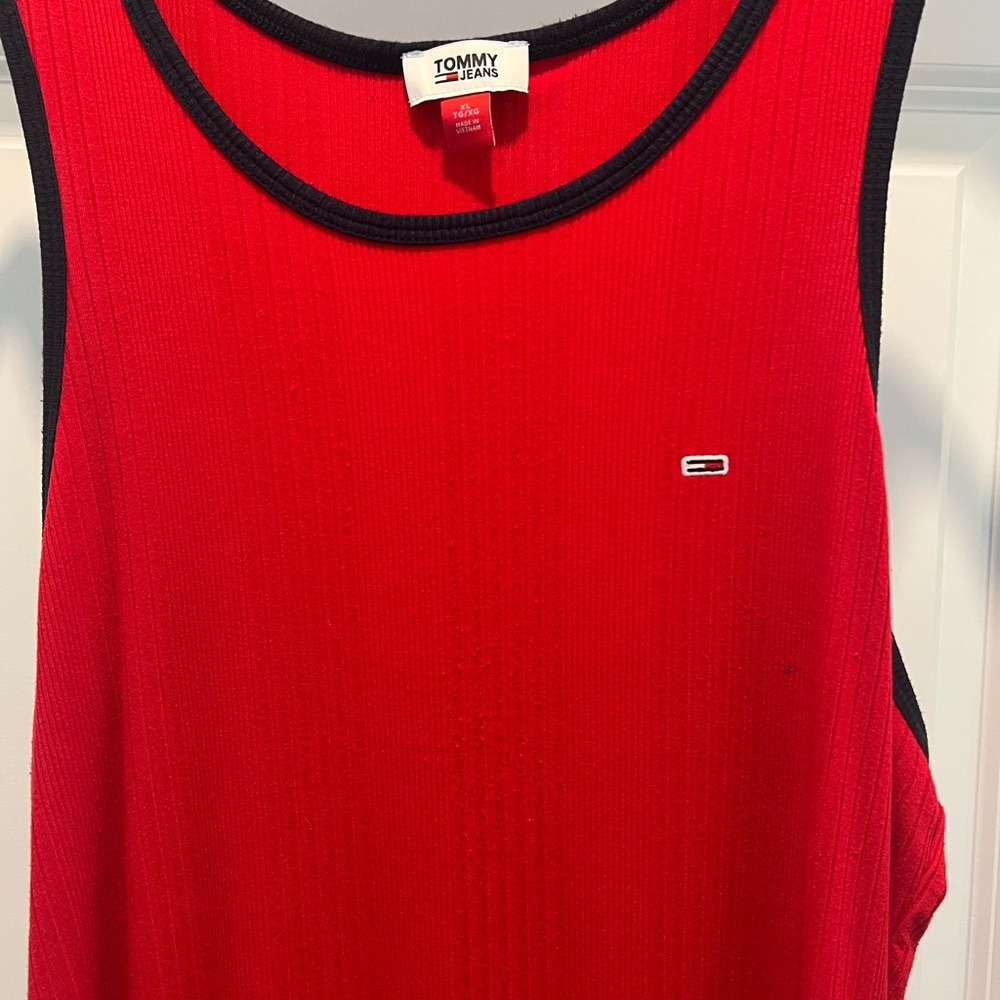 Tommy Hilfiger Red Midi Dress